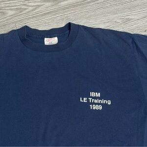 Vintage 1989 IBM Training United Way Single Stitch Made In USA T Shirt Sz Large